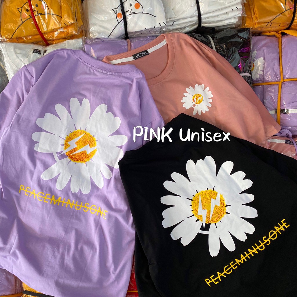 [Mã WARN10 giảm 10k đơn 99k] [ FULL SIZE + HÌNH THẬT] Áo thun tay lỡ HOA CÚC PEACE Unisex