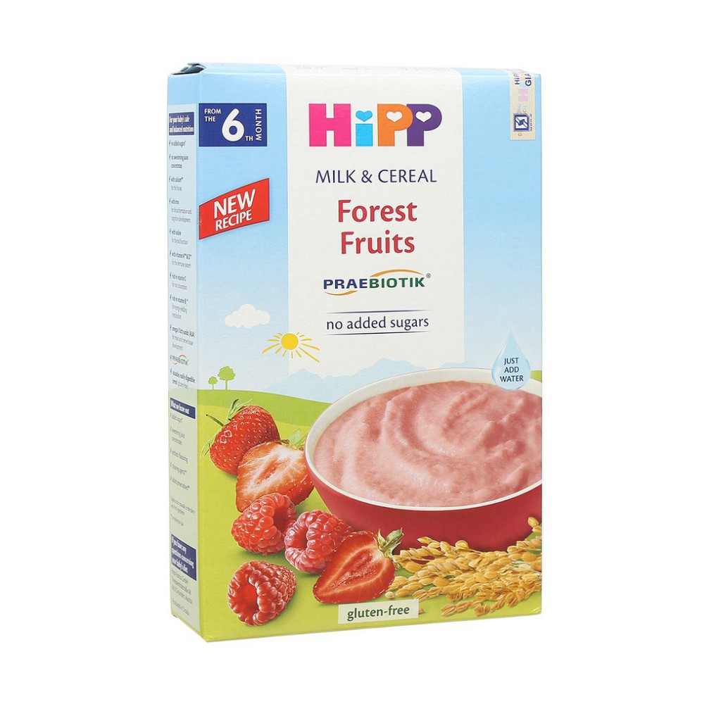 Bột ăn dặm HiPP 250g dinh dưỡng sữa hoa quả rừng  WOWDAD