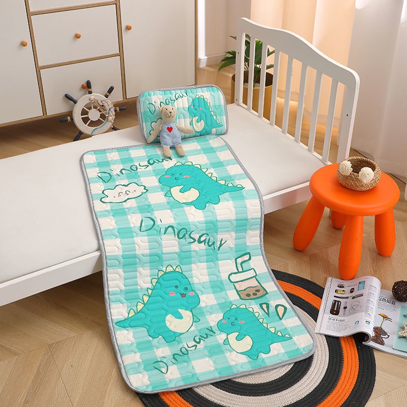 Ga Trải Giường Cũi Em Bé. Bộ Thảm Lót Giường Bằng Cao Su Tự Nhiên Mát Mẻ Mùa Hè Cho Trẻ Em