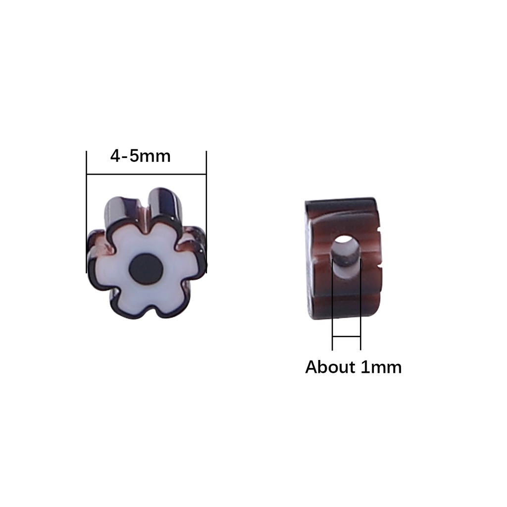 Chuỗi Hạt Thủy Tinh Hình Hoa 4-9mm Tự Làm Trang Sức