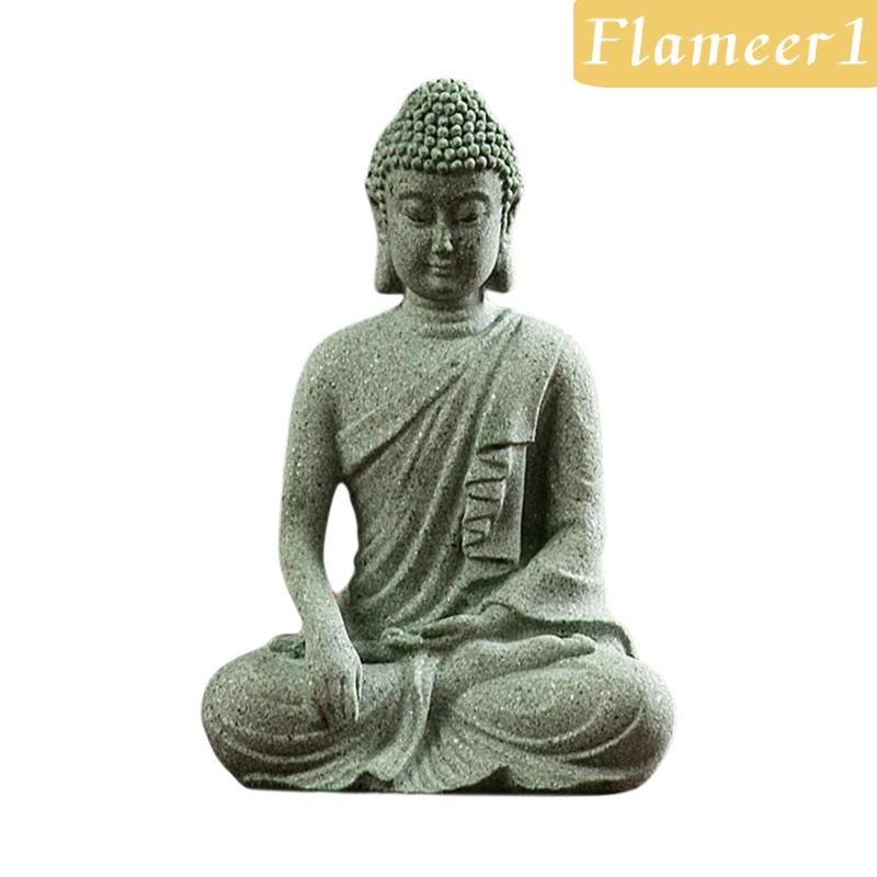 Mô Hình Tượng Phật Bằng Đá Cát Độc Đáo Dùng Trang Trí Nhà Cửa / Ngoài Trời 1