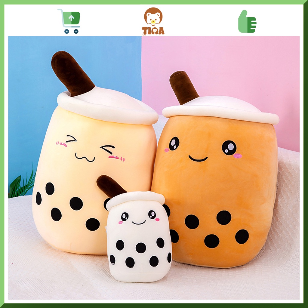 Gấu bông trà sữa gối ôm cute mini giá rẻ size 15cm 30cm 40cm quà tặng xinh xắn