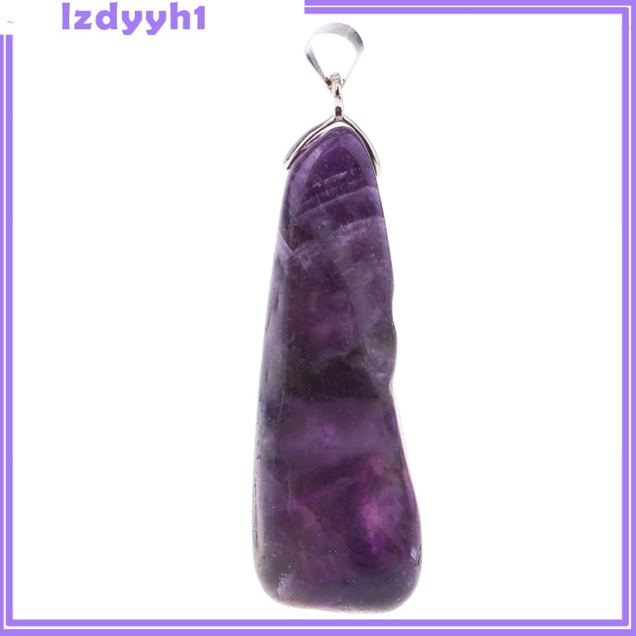 Mặt Dây Chuyền Bằng Đá Thạch Anh Tím Tự Nhiên Dùng Làm Quà Tặng Giáng Sinh / Đám Cưới