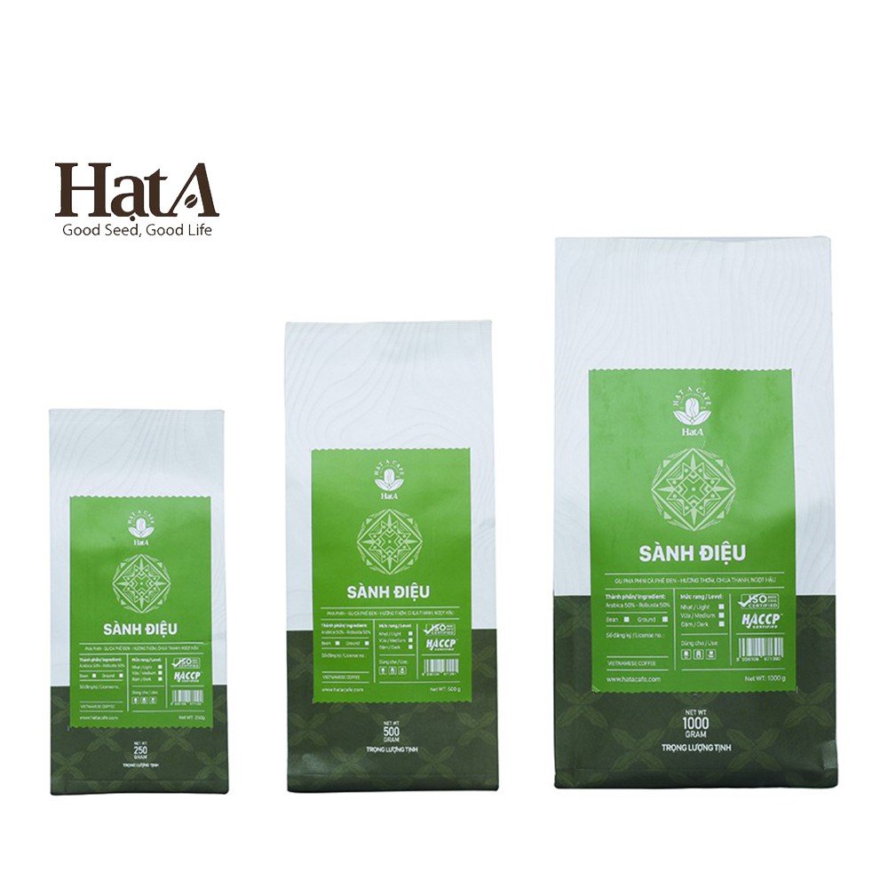 Cà phê pha phin Hạt A Cafe SÀNH ĐIỆU gu cà phê đen hương thơm, chua thanh, ngọt hậu 250g/500g/1000g