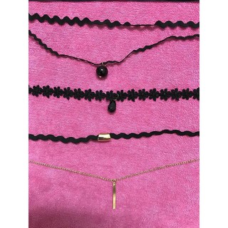 [ Bộ 10 vòng Mẫu 1]Set 10c vòng Choker mẫu 1