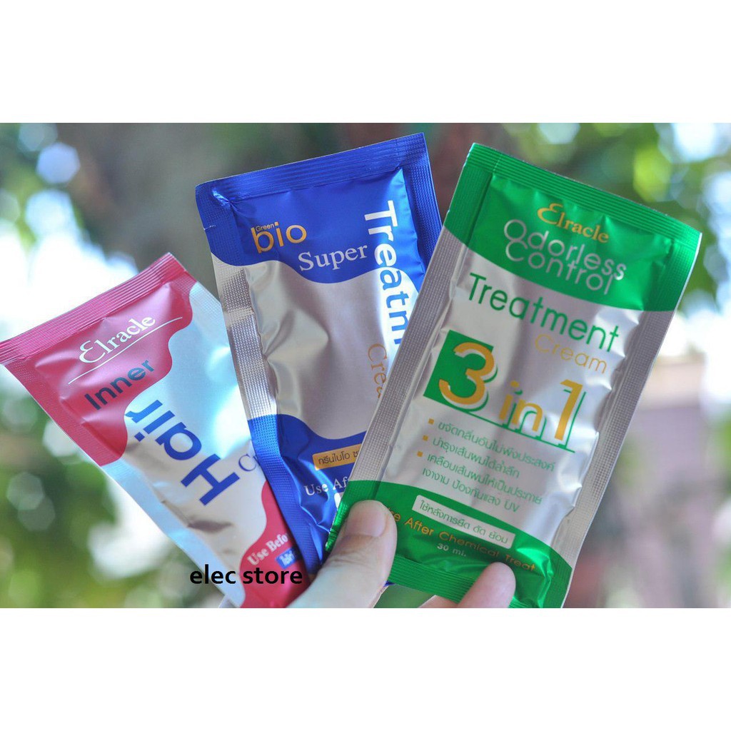 Hộp 24 túi Bio Super Treatment kem phục hồi tóc hư tổn Thái Lan (Đủ màu)