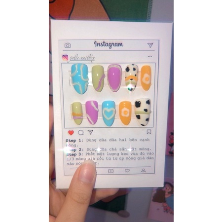 NAILBOX - Móng up thiết kế ( inb shop để shop hd cách đo size móng ạ )