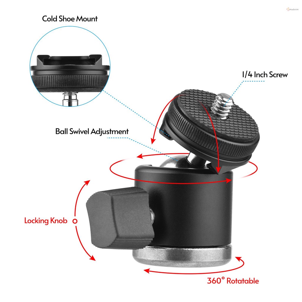 Topmallcenter 1 Giá Đỡ Ba Chân Mini Bằng Hợp Kim Nhôm + Tay Cầm Xoay Được Hea NEW 1