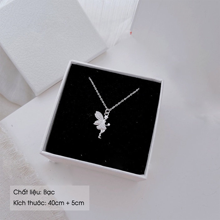 Dây chuyền bạc ATJ9082 thiết kê mặt thiên thần cao cấp , vòng cổ Angel Necklace -  ANTA Jewelry