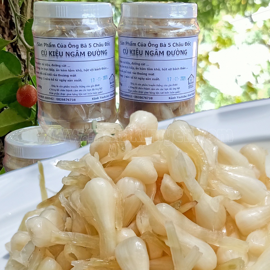 500gr Củ Kiệu Ngâm Đường Giòn Thơm Hiệu Ông Bà 5 Châu Đốc