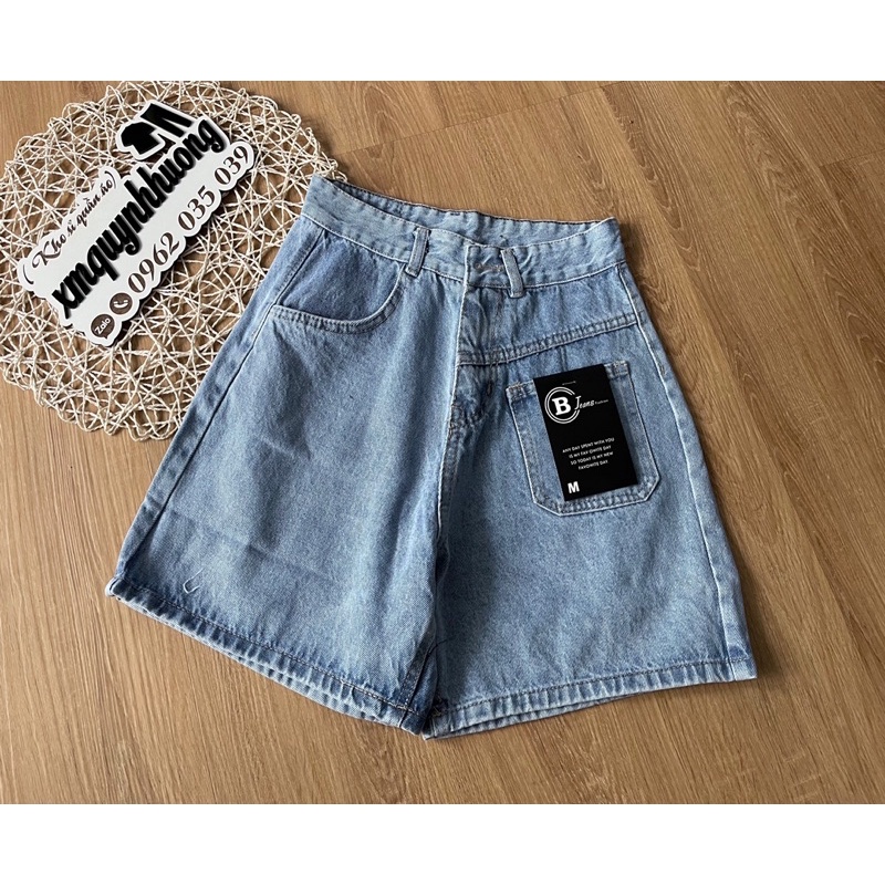 Quần jean ngố túi bất đối xứng 7031, kèm ảnh thật và video