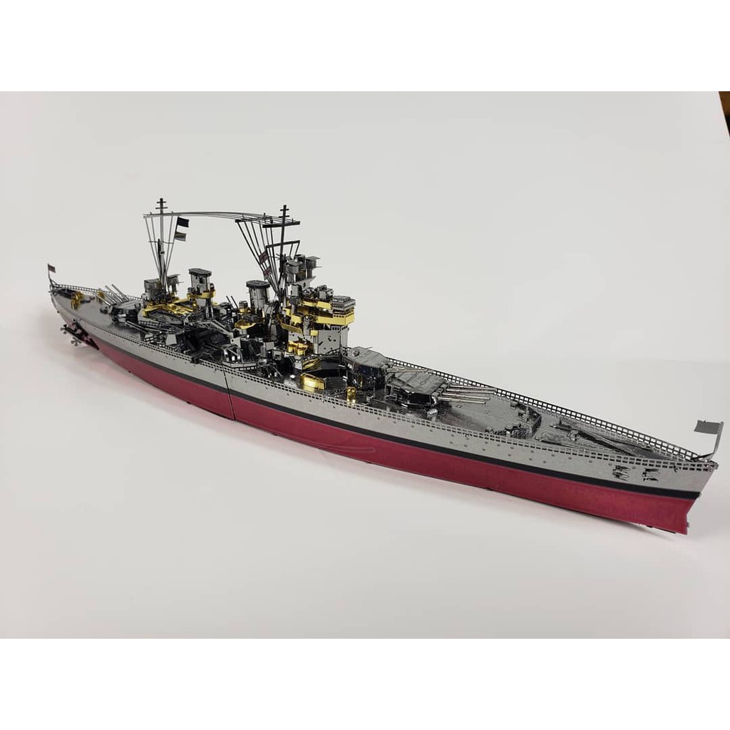 Tự Ráp Mô Hình Kim Loại 3D Piececool Tàu Chiến Thiết Giáp Hạm Anh Quốc HMS Prince of Wales Battleship