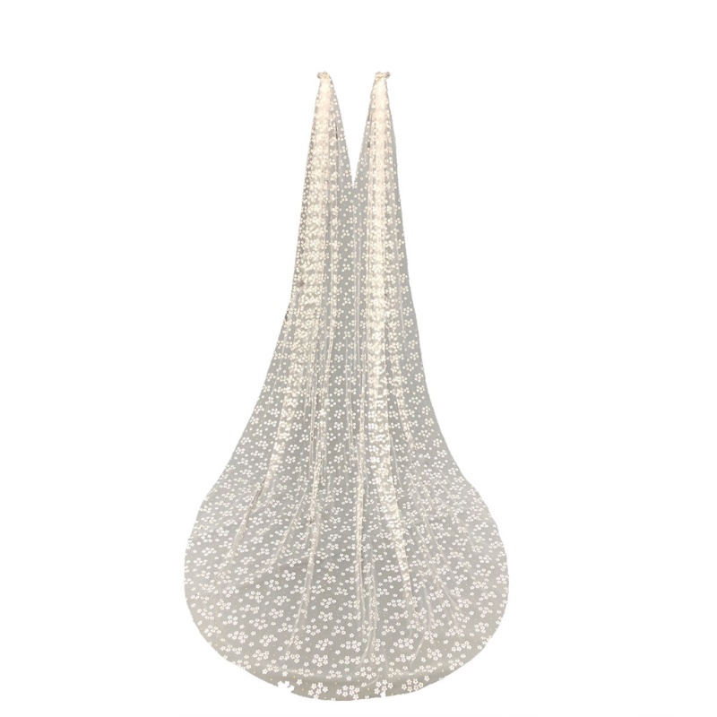 Khăn Choàng Vai In Hoa Cho Cô Dâu