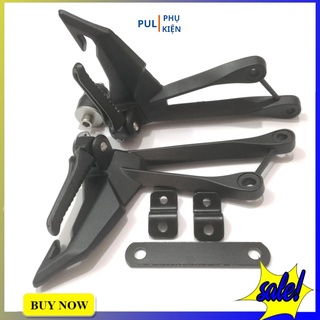 Gác chân sau Ex 150 mẫu Z1000 nhôm cnc cao cấp màu đen gọn gàng tiện lợi để chân thoải mái