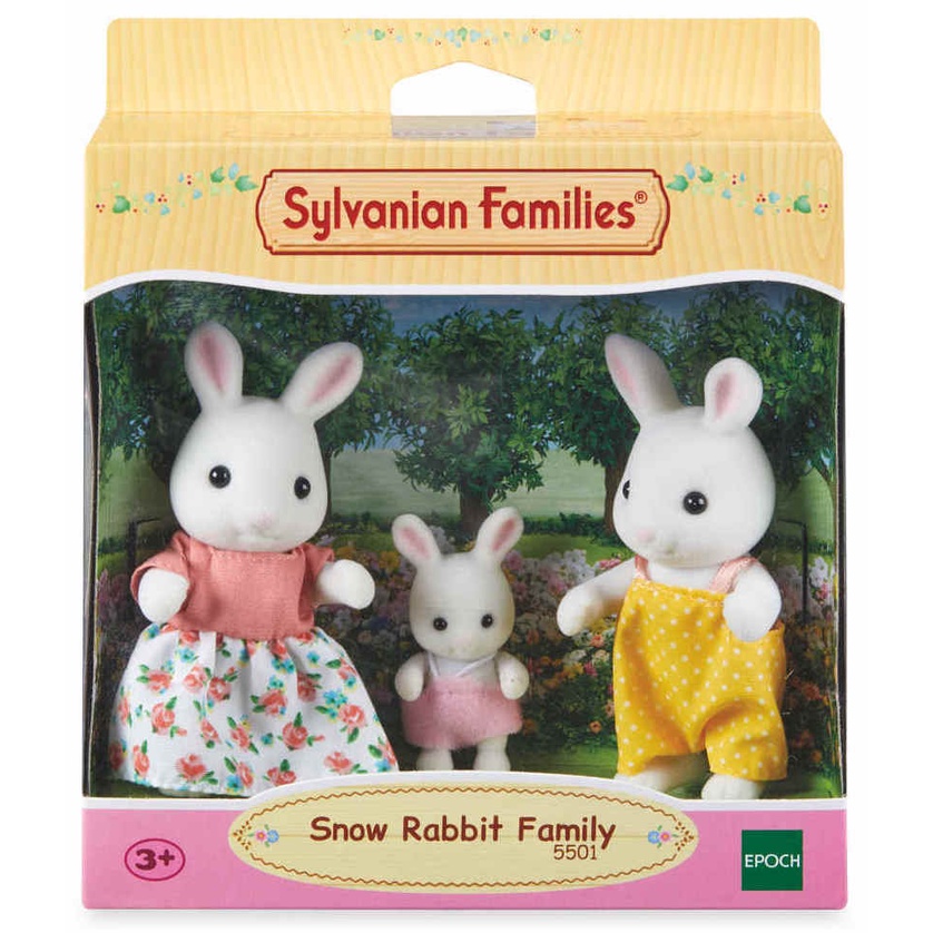 Đồ Chơi Sylvanian Families Gia Đình 3 Thành Viên Thỏ Trắng Snow Rabbit Family