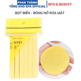 Combo 10 gói miếng mút rửa mặt bọt biển "dạng nén"