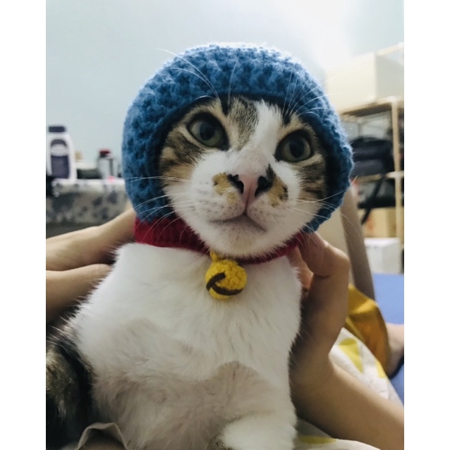 Mũ mèo handmade (Mẫu nhà hơi xí) - Doraemon, Hướng dương tím, Chằn tinh Shrek