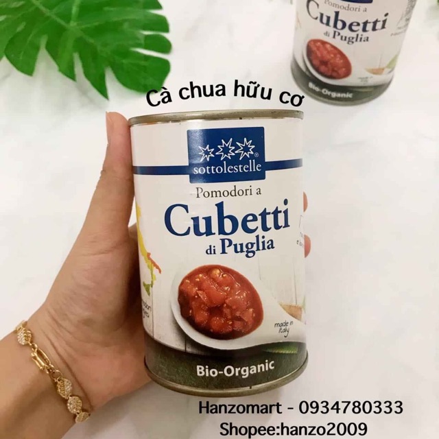 Cà chua Ý hữu cơ băm nhuyễn cho bé ăn dặm 400gr