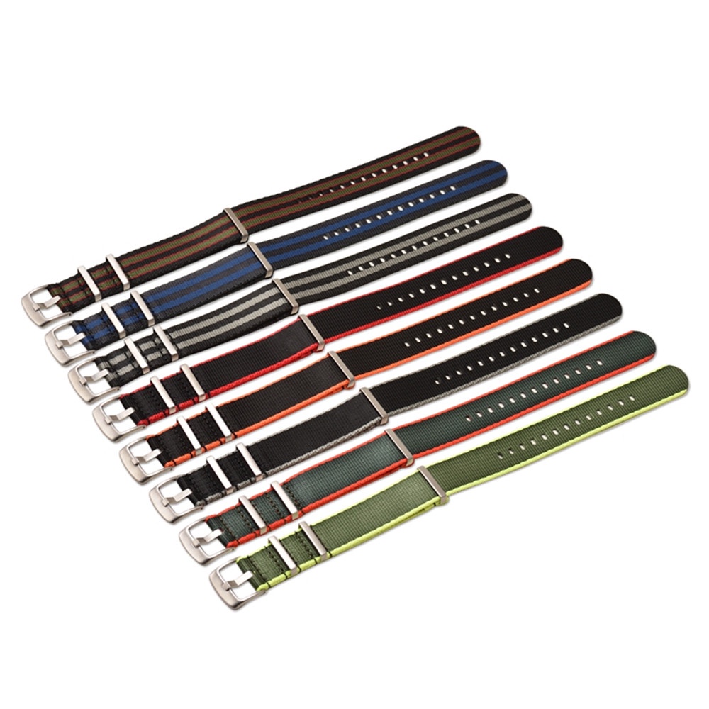 Dây Đeo Đồng Hồ Thể Thao Bằng Vải Bố Nilon 18mm 20mm 22mm Dành Cho Omega Seiko