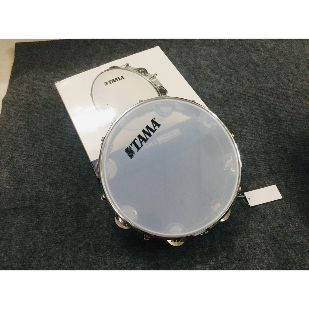 Trống Tambourine gõ bo lắc tay Tama Inox cao cấp (tặng kèm bao da)