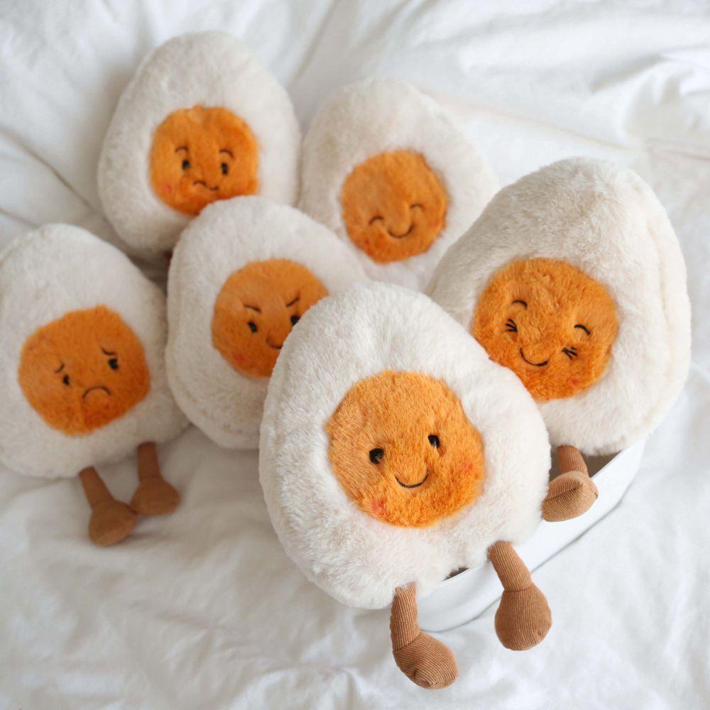 LILYES Đồ Chơi Nhồi Bông Hình Quả Trứng Đang Ngủ Dễ Thương Trang Trí Nhà Cửa