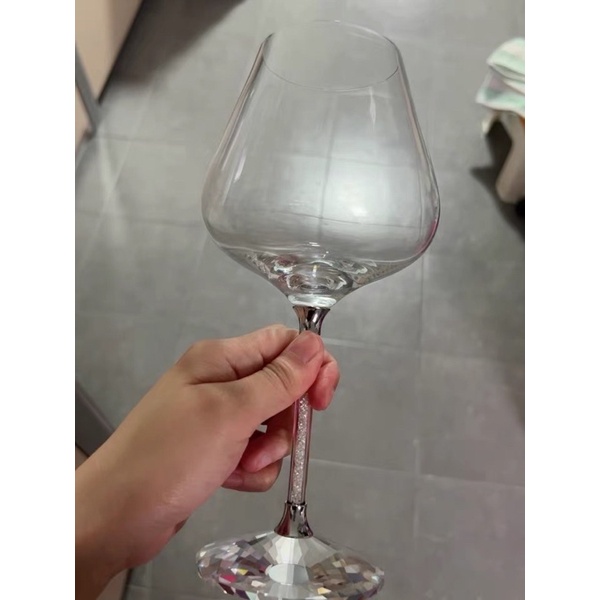 Bộ 6 ly vang pha lê kèm 1 bình xoay cao cấp