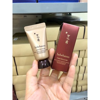 Combo 2 Tiếp Sửa rửa mặt thông đỏ Sulwhasoo Timetreasure Extra Creamy Cleansing Foam 15ml*2
