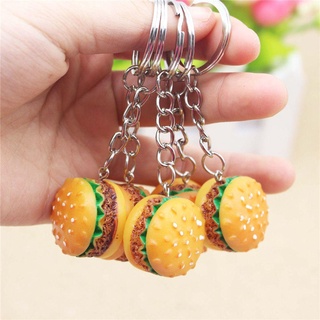 OKDEALS Khóa Hình Hamburger 3D Vui Nhộn