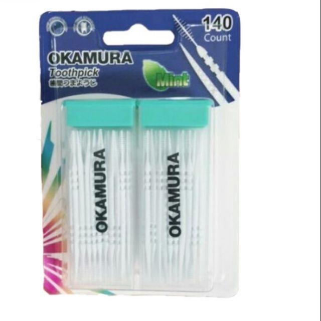 Tăm Nhựa Okamura 140 Cây Chất Lượng Nhật Bản.