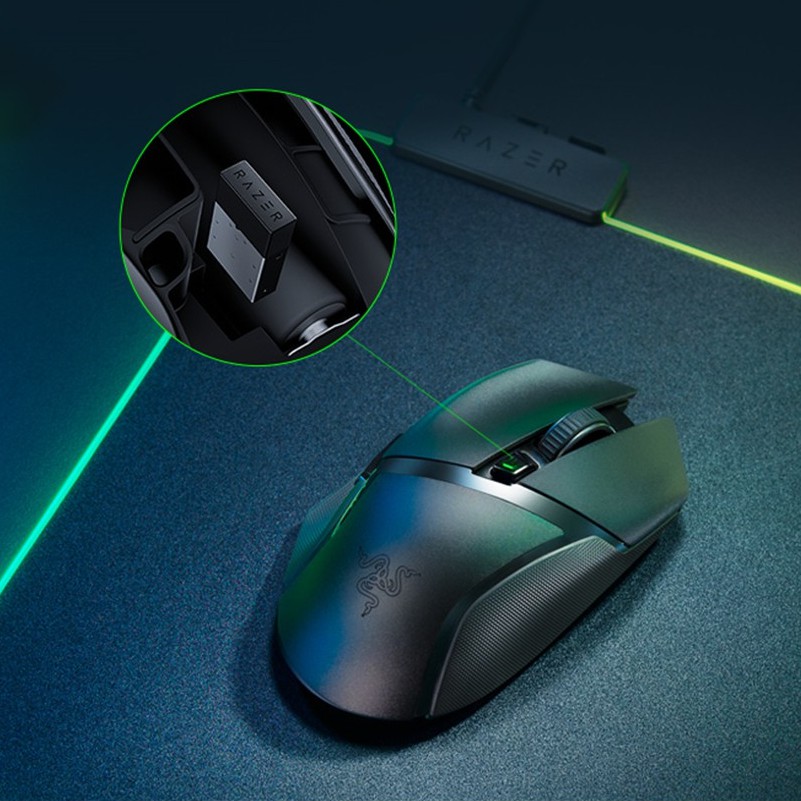 Chuột chơi game không dây siêu tốc Razer Basilisk X: Cảm biến quang 16000DPI DPI tương thích với Bluetooth & không dây