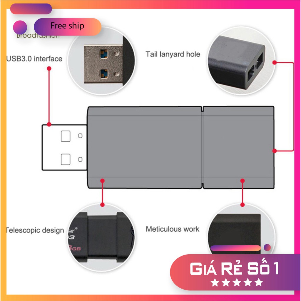 (thanh lý) USB 256/512GB 3.0 tốc độ truyền dữ liệu cực nhanh kiểu dáng sang trọng