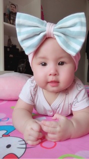Mũ turban nơ cho bé (6 màu)