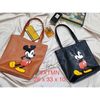 Túi tote da - túi tote da in hình chuột mickey siêu nét đẹp lắm