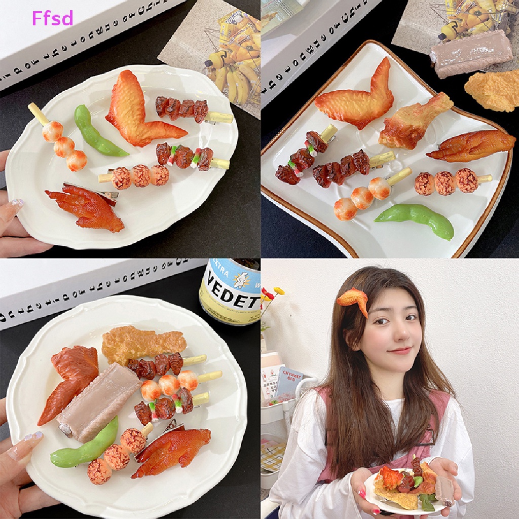 {Ffsd} Kẹp Tóc Hình Thức Ăn Vui Nhộn