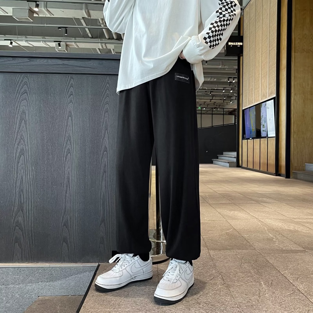 Quần Dài Dáng Rộng Lưng Thun Co Giãn Thoải Mái Thời Trang Hàn Quốc Cho Nam size M-2XL