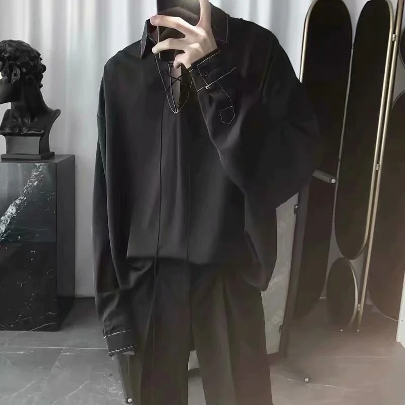 Áo Sơ Mi Dáng Rộng Dài Tay Thời Trang Dành Cho Nam Size M-2XL