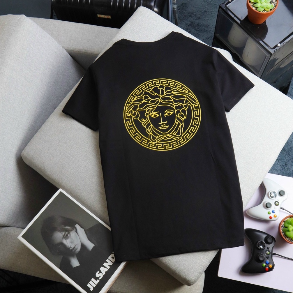 Áo Phông Nam Cổ Tròn OBOKFASHION Thời Trang Hàn Quốc Màu Trắng- Xanh Dương ACT14