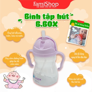 [B.Box] BÌNH NƯỚC 360 ĐỘ CHO BÉ TẬP UỐNG NƯỚC - MÀU TÍM PASTEL