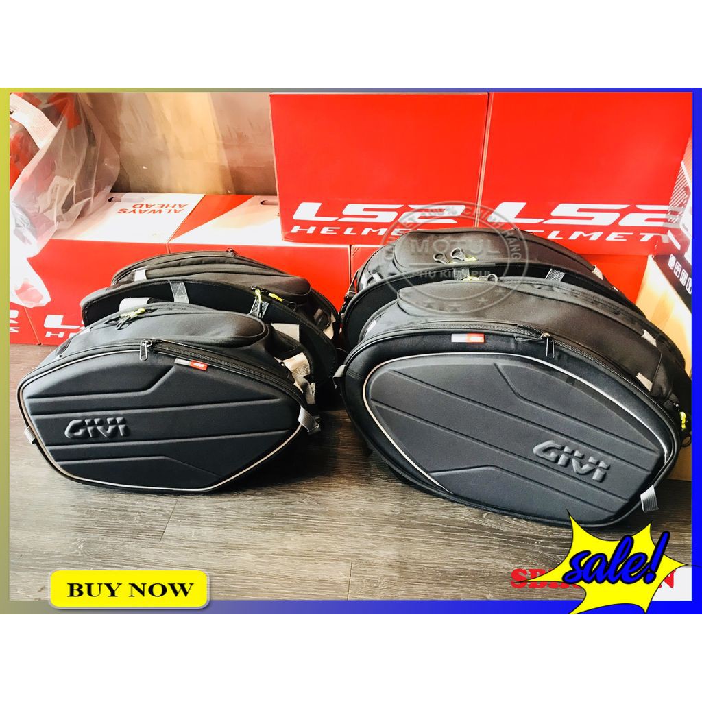 Túi treo 2 bên hông moto xe máy GIVI chính hãng ea101b đa năng chống nước tốt