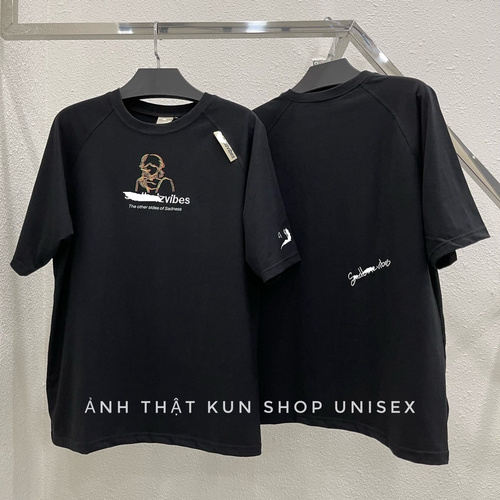 Áo thun Sadboiz portrait tee áo thun tay lỡ nam nữ hình thêu full tag