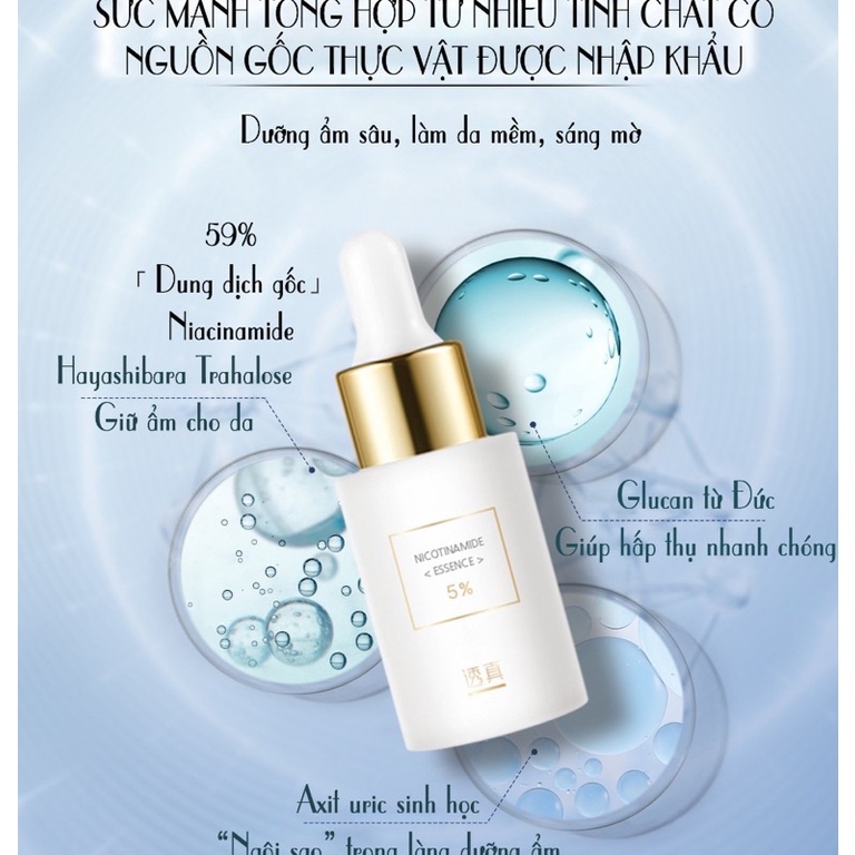 Lucenbase⚡FREE SHIP⚡ Serum Niaciamide 5% làm mờ thâm, sáng da
