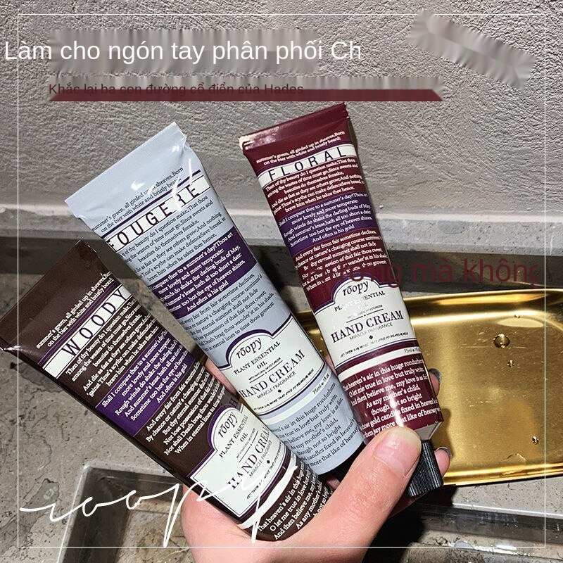 Kem dưỡng da tay Roopy dành cho nữ với tinh chất thực vật thơm, giữ ẩm dưỡng ẩm, trẻ hóa làn da và ngăn ngừa khô da