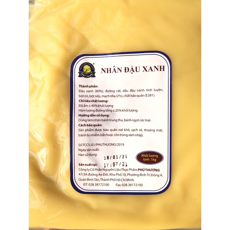 Nhân Trung Thu Đậu Xanh Phú Thương 1kg [ Loại 1 ]