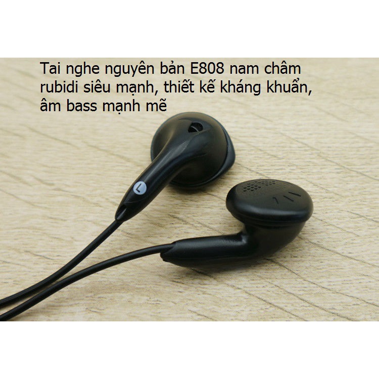 Tai nghe bass mạnh nguyên bản đầu sony E808 tên tuổi lớn Nhật Bản, hàng tồn kho nhiều năm tuổi, chất lượng âm thanh hifi