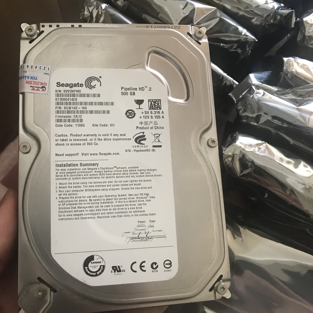 Ổ cứng 500gb cho Máy Bộ Dell , Hp Bảo Hành 24 tháng Lỗi là đổi