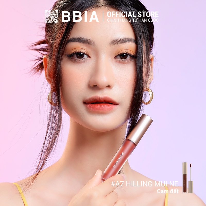 Son Kem Lì Bbia Last Velvet Lip Tint Asia Edition Version 2 - A7 Hilling Mui Ne 5g - Bbia Official Store