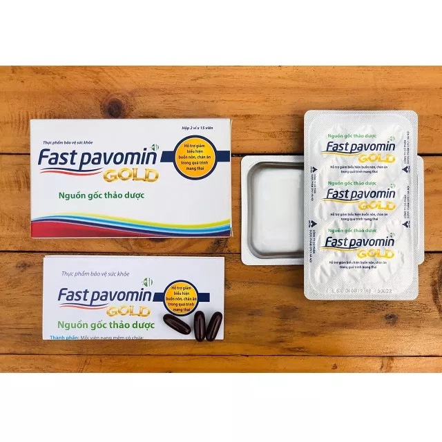Fast Pavomin GOLD Giúp giảm các triệu chứng ốm nghén cho mẹ,Tốt cho sự phát triển của thai nhi