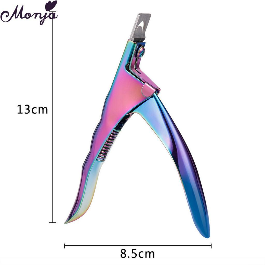 MONJA Kìm bấm móng tay chữ U chất liệu thép không gỉ DIY 3 màu tuỳ chọn