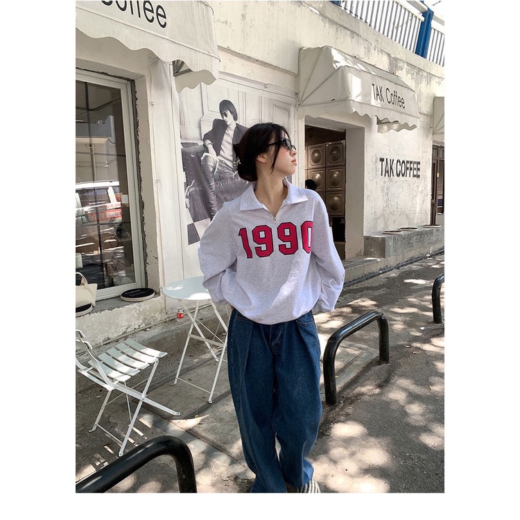 Áo sweater polo chất mỏng 1990 phong cách trẻ trung năng động | BigBuy360 - bigbuy360.vn