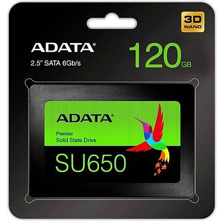 Ổ cứng SSD Adata SU650 120GB 2.5 inch SATA3 (Đọc 520MB/s - Ghi 450MB/s) - (ASU650SS-120GT-R) | BigBuy360 - bigbuy360.vn